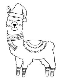 Kerstmis alpaca