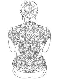 Mandala rug tatoeage