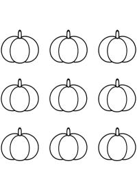 Simpele herfst pompoenen