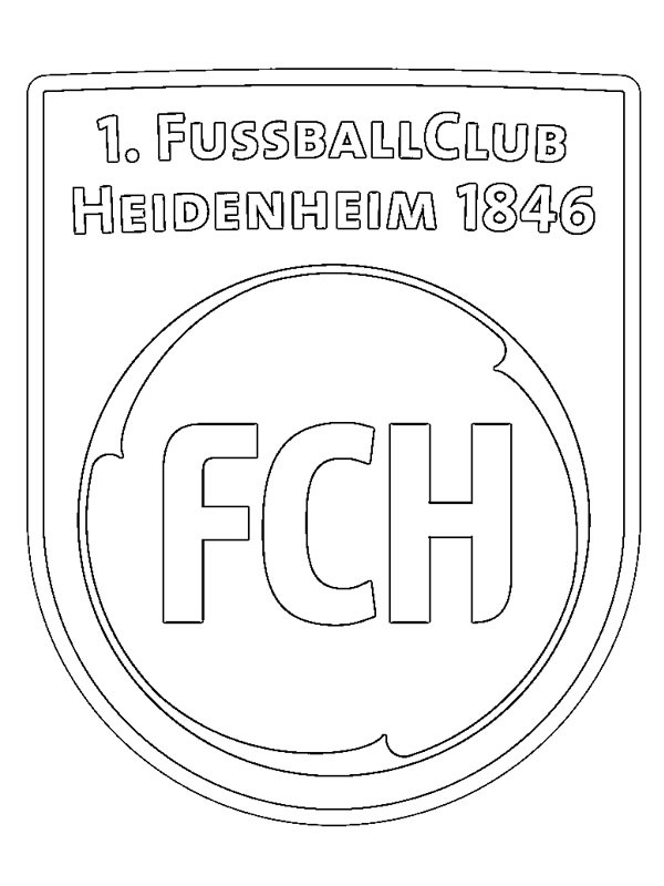 1. FC Heidenheim 1846 Kleurplaat