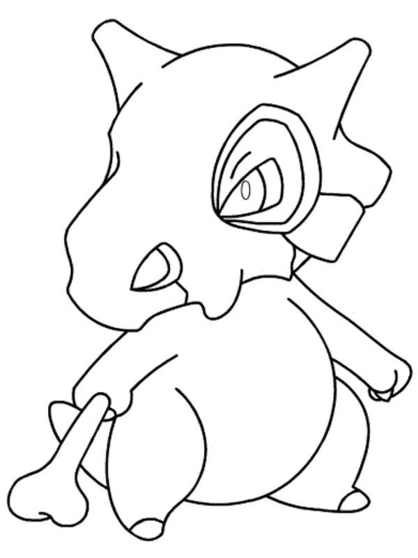 Cubone (Pokémon) Kleurplaat