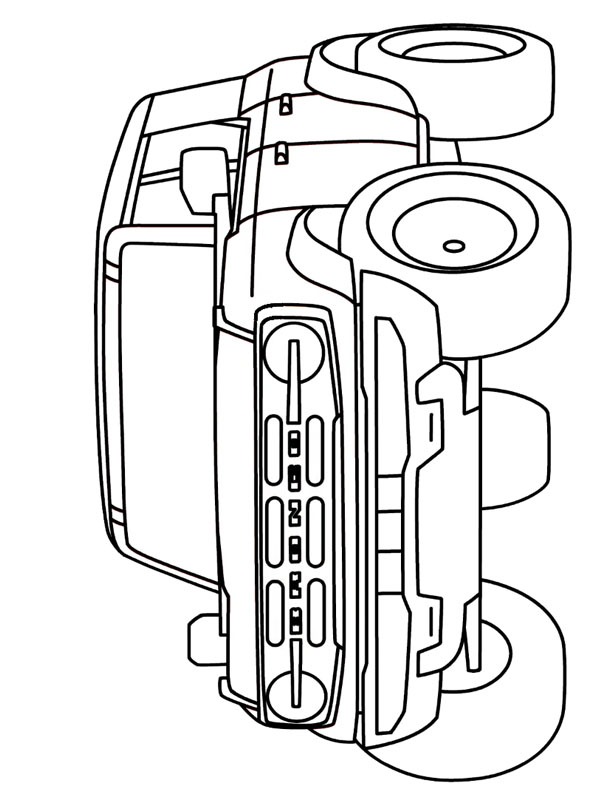 Ford Bronco Kleurplaat