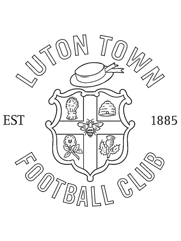 Luton Town FC Kleurplaat