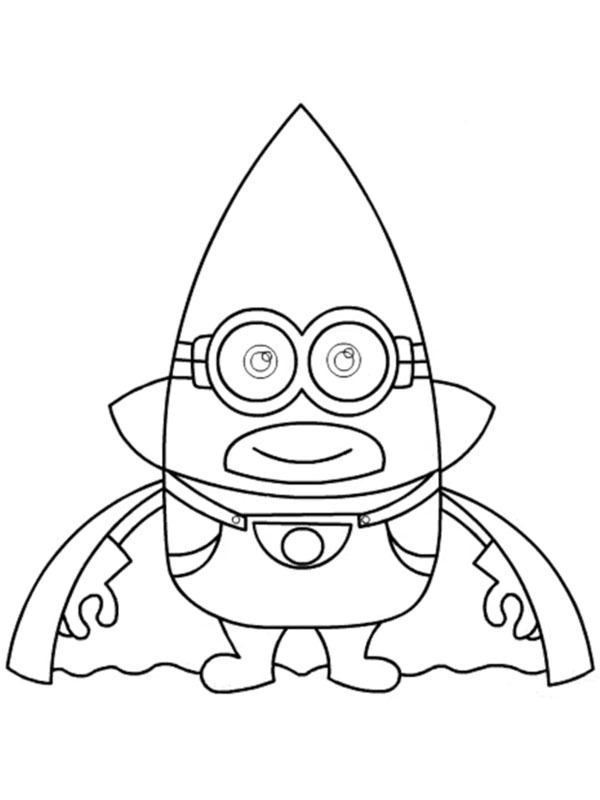 Mega Minion Gus Kleurplaat