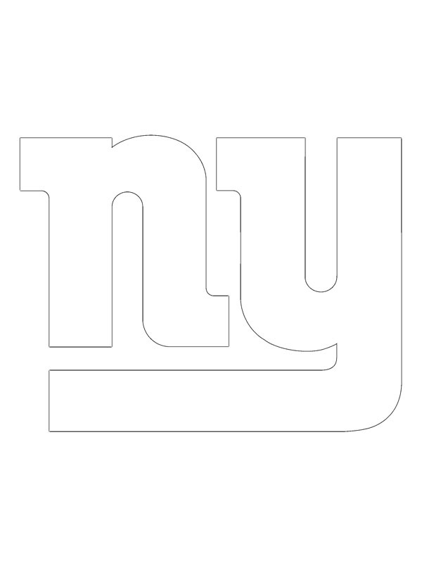 New York Giants Kleurplaat