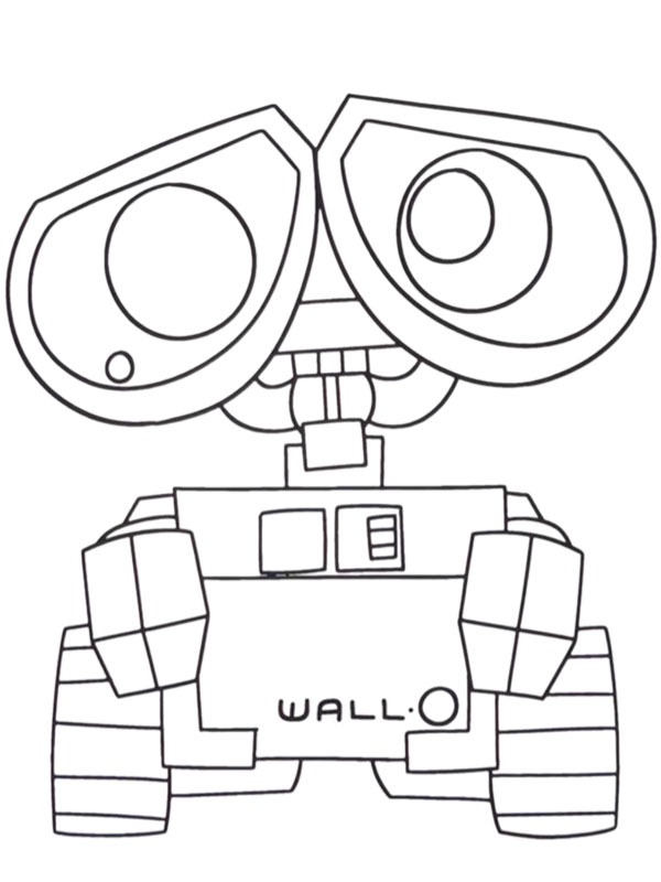 WALL-E Kleurplaat